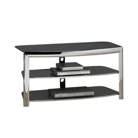 MONARCH SPECIALTIES Tv Stand, 43 Inch, Console, Storage Shelves, Living Room, Bedroom, Metal, Chrome I 2038